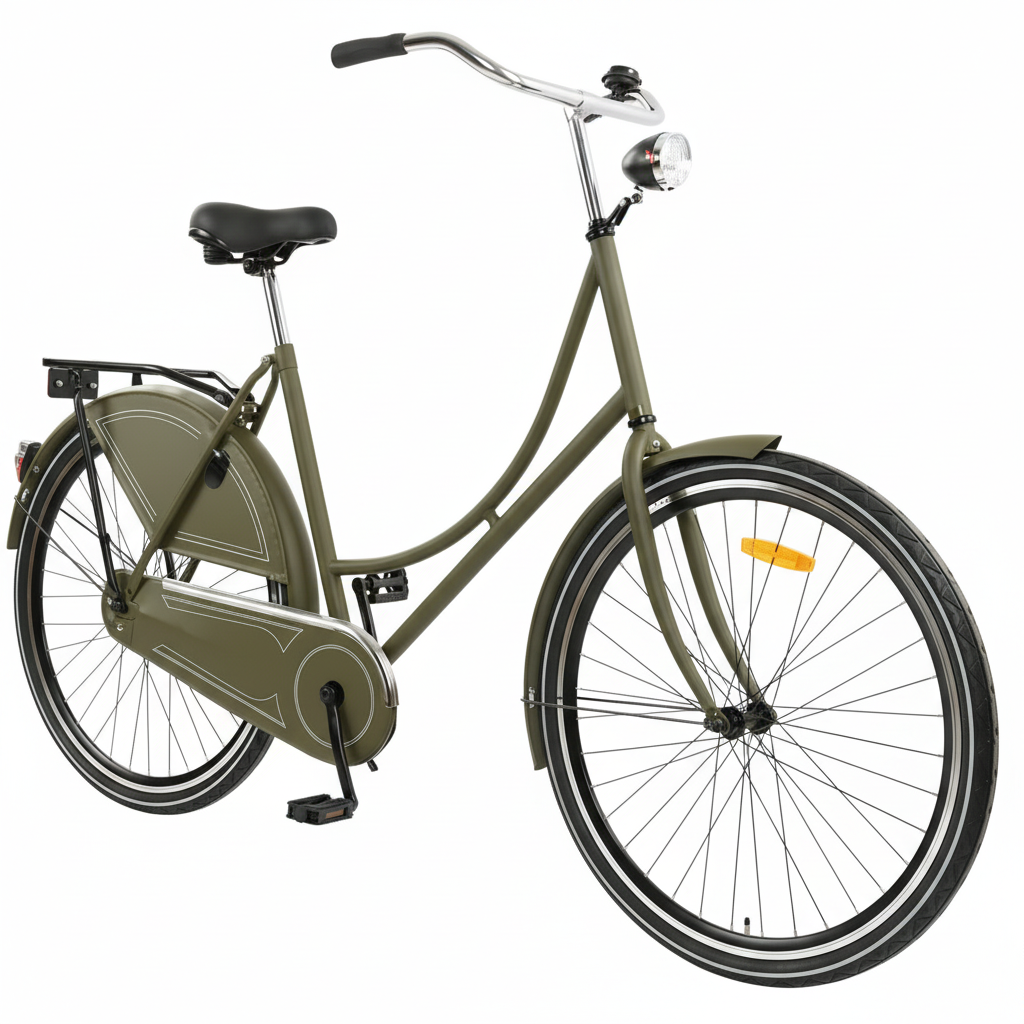 1. OLIVE-GROVE CUSTOM WHEELS: ADULT CITY BIKE.