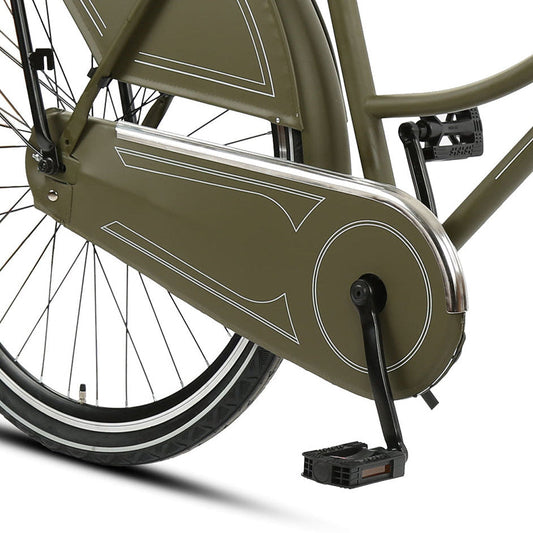 1. OLIVE-GROVE CUSTOM WHEELS: ADULT CITY BIKE.